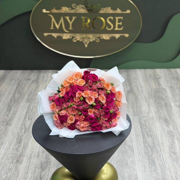 Pink & Coral Rose mix