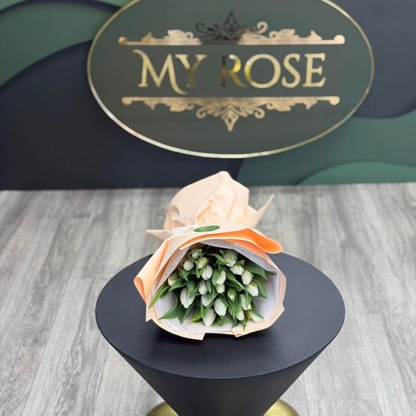 Pure White tulip wrap